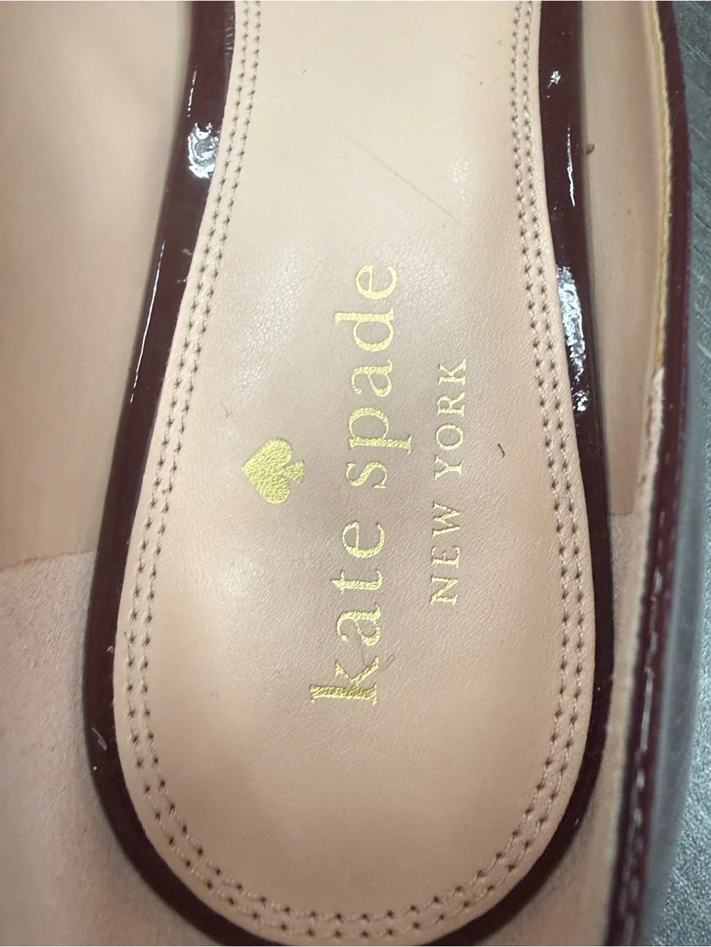 Kate Spade New York Dark Merlot Patent Leather Pointed Toe Pumps Heels Size 9B